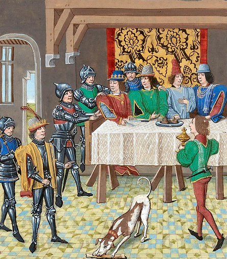 Arrestation de Charles II le Mauvais et de Jean V d'Harcourt lors du banquet de Rouen